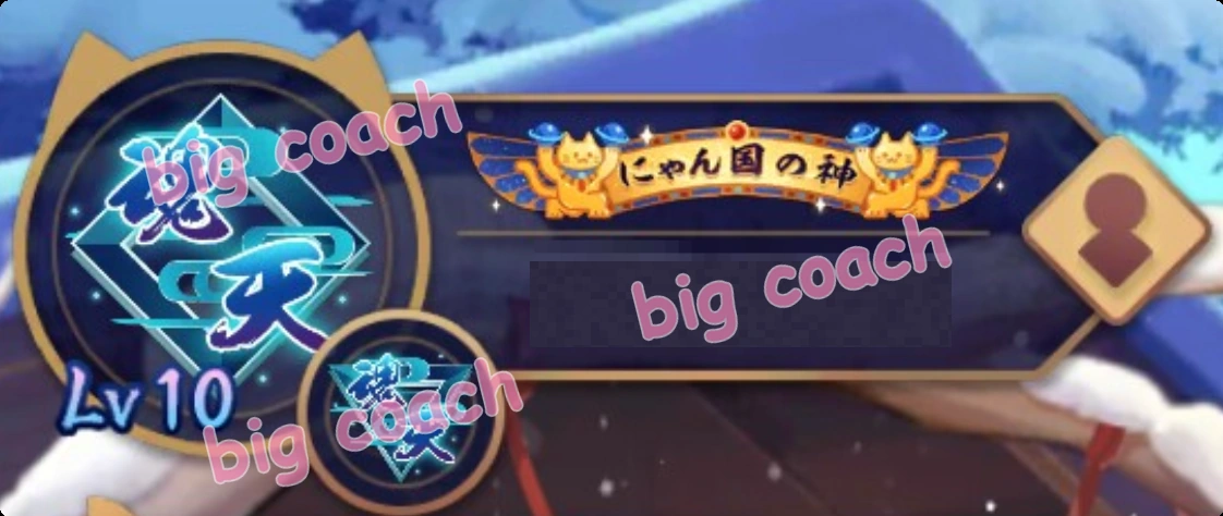 雀魂双魂天账号标识,已遮挡昵称